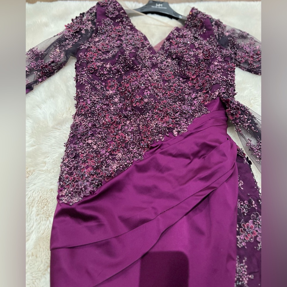 Walter Collection by Walter Mendez Custom Beaded Gown - Picture 3 of 17